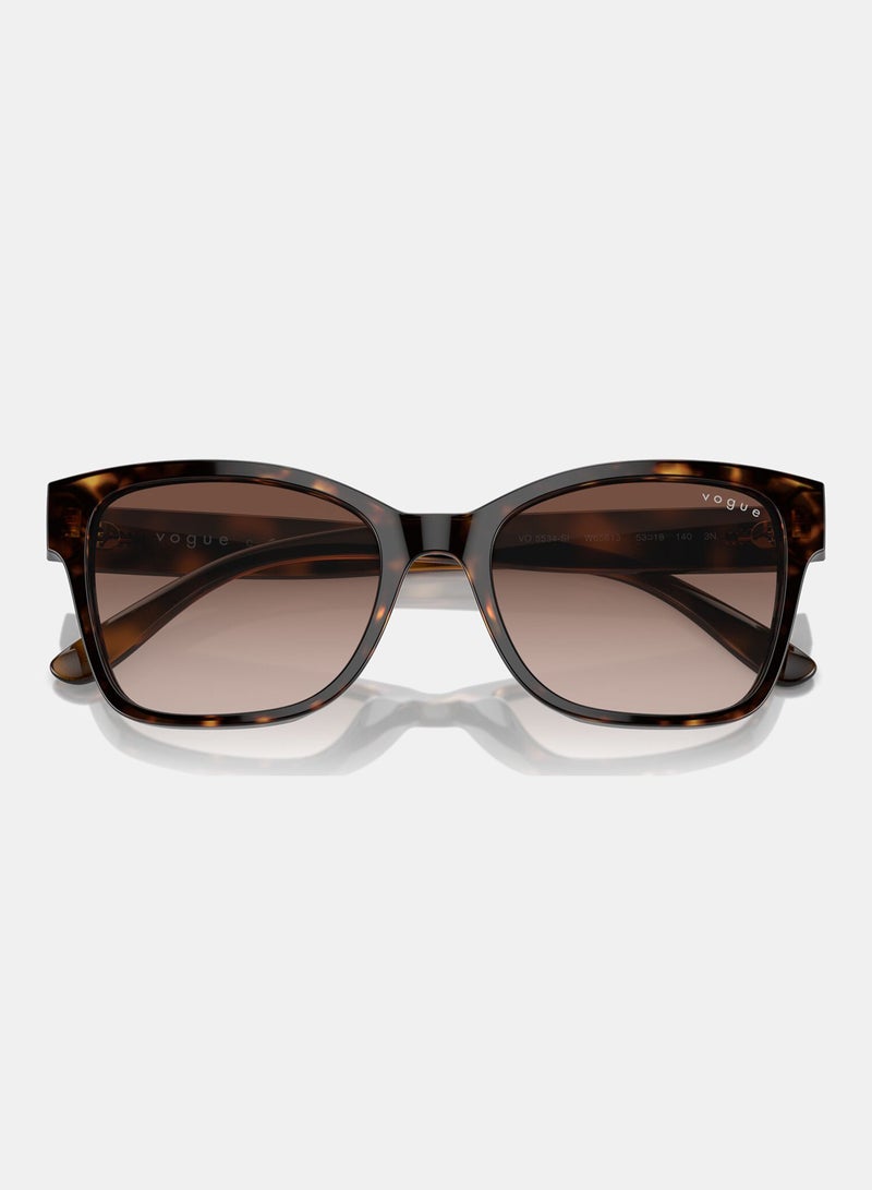 Vogue Full Rim Cat Eye Sunglasses 5534SI, 53, W656, 13 - Image 5